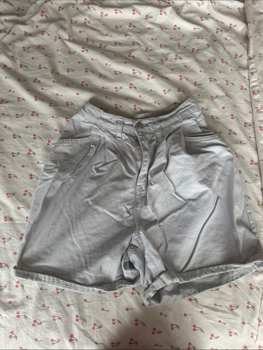 Light blue  High-Waist Women’s Shorts size 24 inch waist